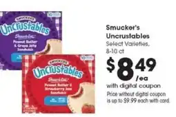 Kroger Smucker's Uncrustables offer
