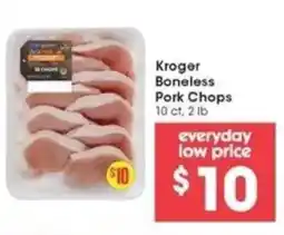 Kroger Kroger boneless pork chops offer