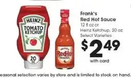 Kroger Frank's Red Hot Sauce offer