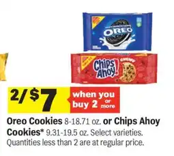 Meijer Oreo Cookies or Chips Ahoy! Cookies offer