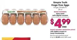 Kroger Simple Truth cage free eggs offer