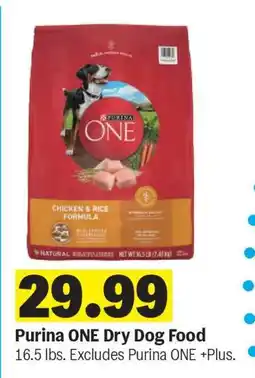 Meijer Purina ONE Dry Dog Food offer