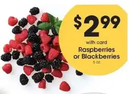 Kroger Raspberries or Blackberries offer