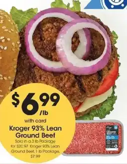 Kroger Kroger 93% Lean Ground Beef offer