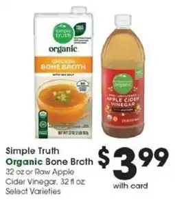 Kroger Simple Truth Organic Bone Broth offer