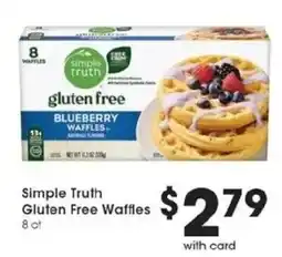Kroger Simple Truth Gluten Free Waffles offer