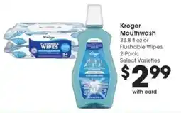 Kroger Kroger mouthwash offer