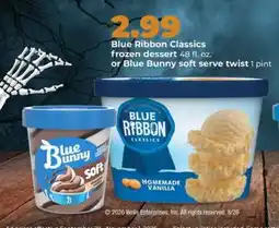 Hy-Vee Blue Ribbon Classics or Blue Bunny offer