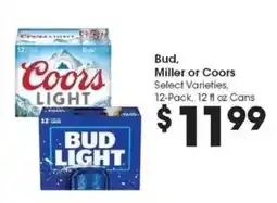 Kroger Bud, Miller or Coors offer