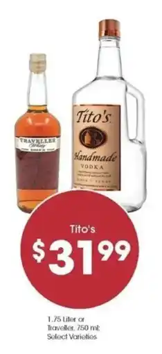 Kroger Tito's Handmade Vodka offer