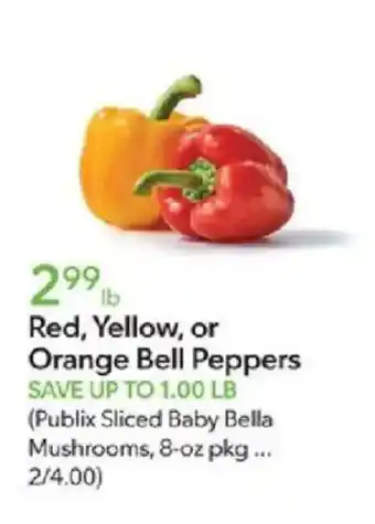 Red, Yellow, or Orange Bell Peppers