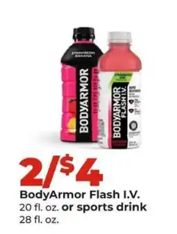 Hy-Vee BodyArmor Flash I.V. or sports drink offer