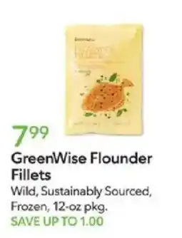 Publix GreenWise Flounder Fillets offer