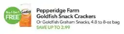 Publix Pepperidge Farm Goldfish Snack Crackers offer
