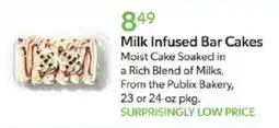 Publix Publix Bakery milk infused bar cakes offer