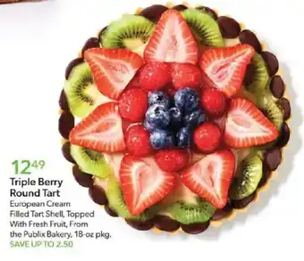 Publix Bakery Triple Berry Round Tart