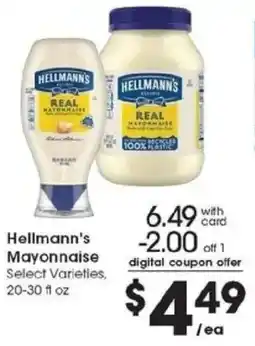 Kroger Hellmann's Mayonnaise offer