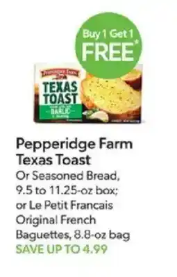 Publix Pepperidge Farm Texas Toast offer