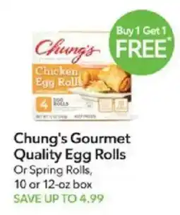 Publix Chung's Gourmet Quality Egg Rolls offer