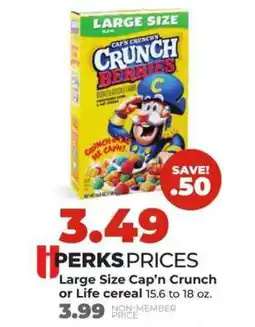 Hy-Vee Cap'n Crunch Berries offer