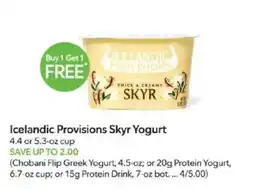 Publix Icelandic Provisions Skyr Yogurt offer
