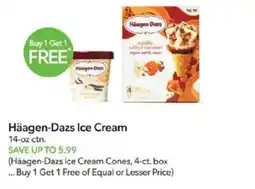 Publix Häagen-Dazs Ice Cream Cones offer