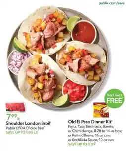 Publix Old El Paso Dinner Kit offer