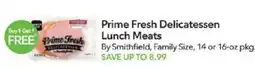 Publix Prime Fresh Delicatessen Lunch Meats offer