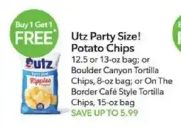 Publix Utz Party Size! Potato Chips offer