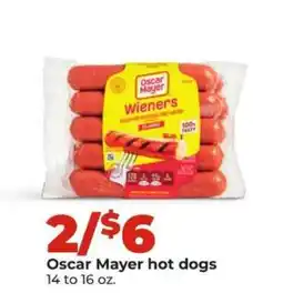 Hy-Vee Oscar Mayer Hot Dogs offer