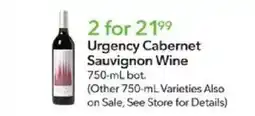 Publix Urgency Cabernet Sauvignon Wine offer