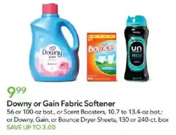 Publix Downy or Gain Fabric Softener offer