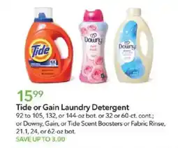 Publix Tide or Gain Laundry Detergent offer