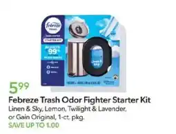 Publix Febreze Trash Odor Fighter Starter Kit offer