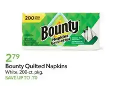 Publix Bounty Quilted Napkins offer