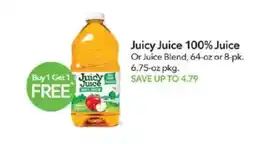 Publix Juicy Juice 100% Juice offer