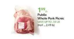 Publix Publix whole pork picnic offer