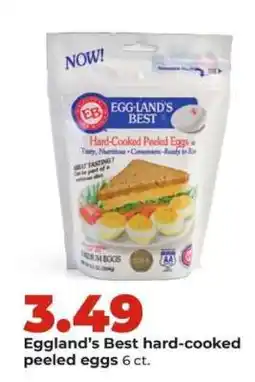 Hy-Vee Eggland's Best Hard-Cooked Peeled Eggs offer