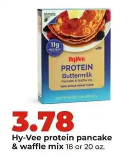 Hy-Vee Hy-Vee protein pancake & waffle mix offer