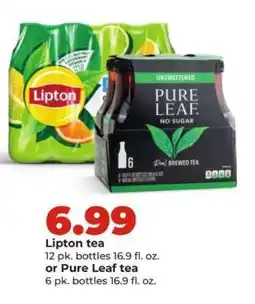 Hy-Vee Lipton tea or Pure Leaf tea offer