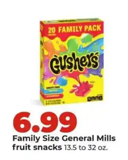 Hy-Vee Family Size General Mills fruit snacks offer