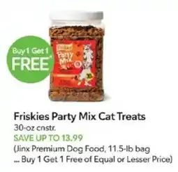 Publix Friskies Party Mix Cat Treats offer