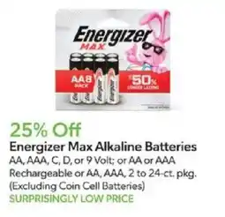 Publix Energizer Max Alkaline Batteries offer
