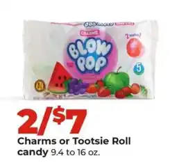 Hy-Vee Charms or Tootsie Roll candy offer