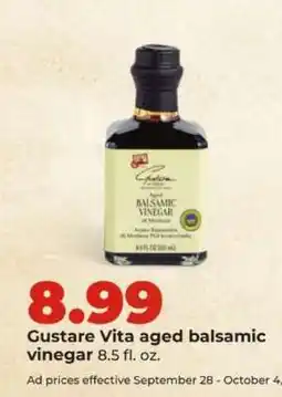 Hy-Vee Gustare Vita aged balsamic vinegar offer