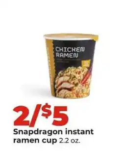 Hy-Vee Snapdragon instant ramen cup offer