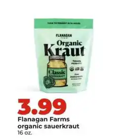 Hy-Vee Flanagan Farms organic sauerkraut offer