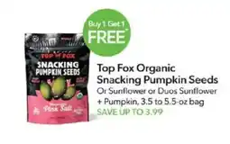 Publix Top Fox Organic Snacking Pumpkin Seeds offer