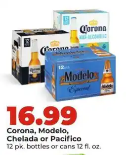 Hy-Vee Corona, Modelo, Chelada or Pacifico offer