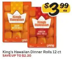 Winn Dixie King's Hawaiian Dinner Rolls offer